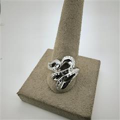 Unisex Silver Ring 925 Silver 5.5g Size:8